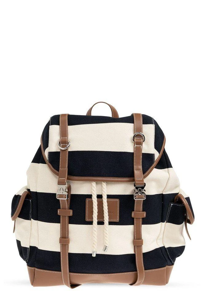 Paul 
Shark Paul 
Shark Logo Patch Striped Backpack