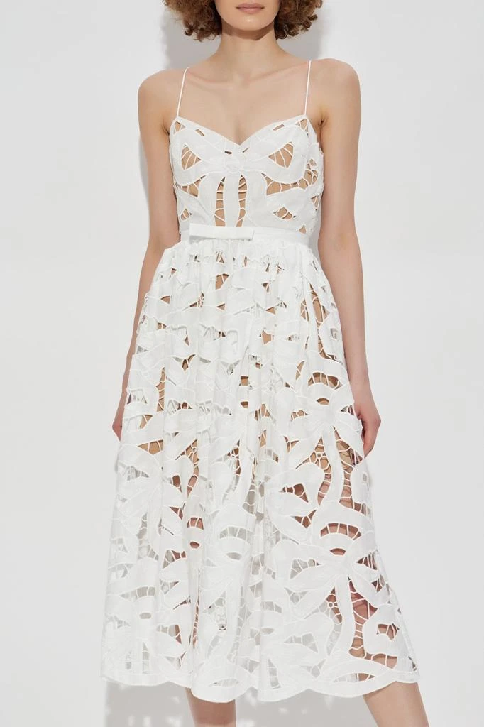 Self Portrait Self-Portrait Bow Embroidered Midi Dress 2