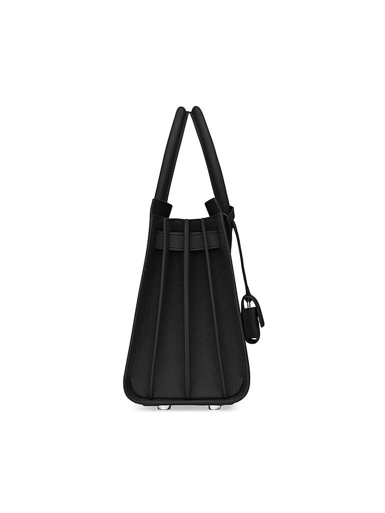 Yves Saint Laurent Sac De Jour Baby Top Handle Bag  In Grained Leather 4