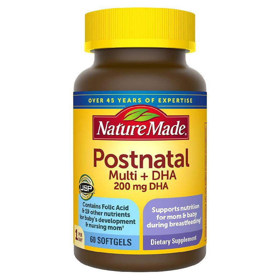 Nature Made （exp：2024-09）Postnatal Multivitamin + DHA 200 mg 1