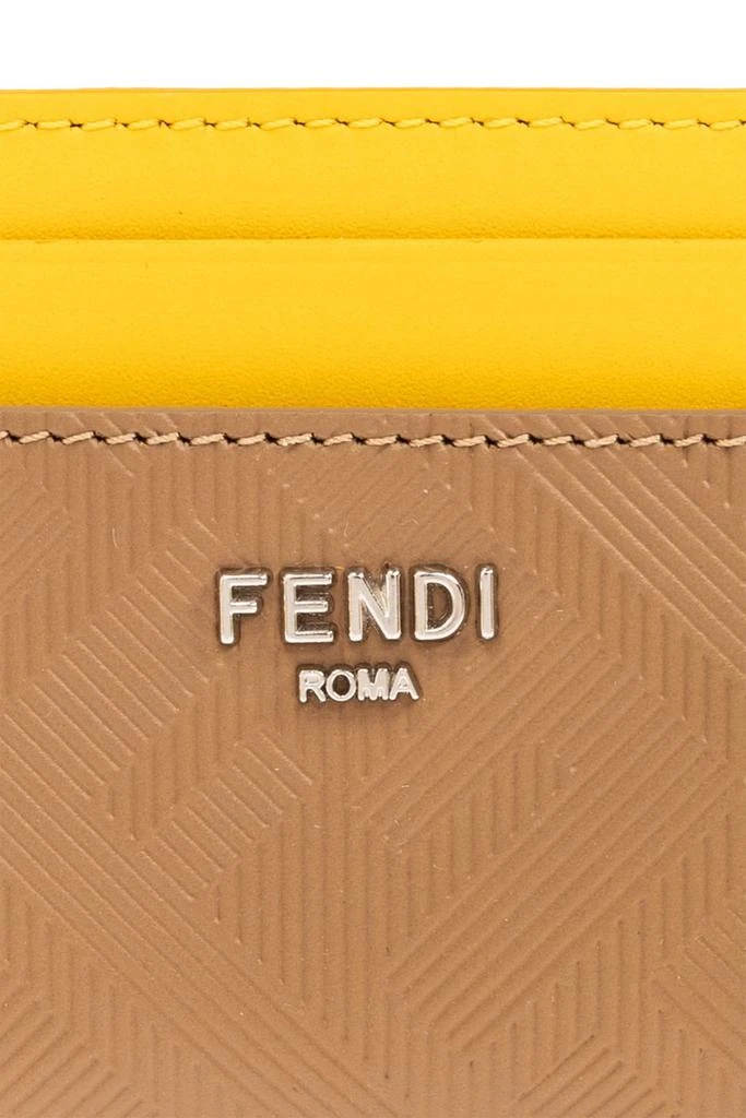Fendi Fendi Logo-Embossed Two-Toned Card Holder 3