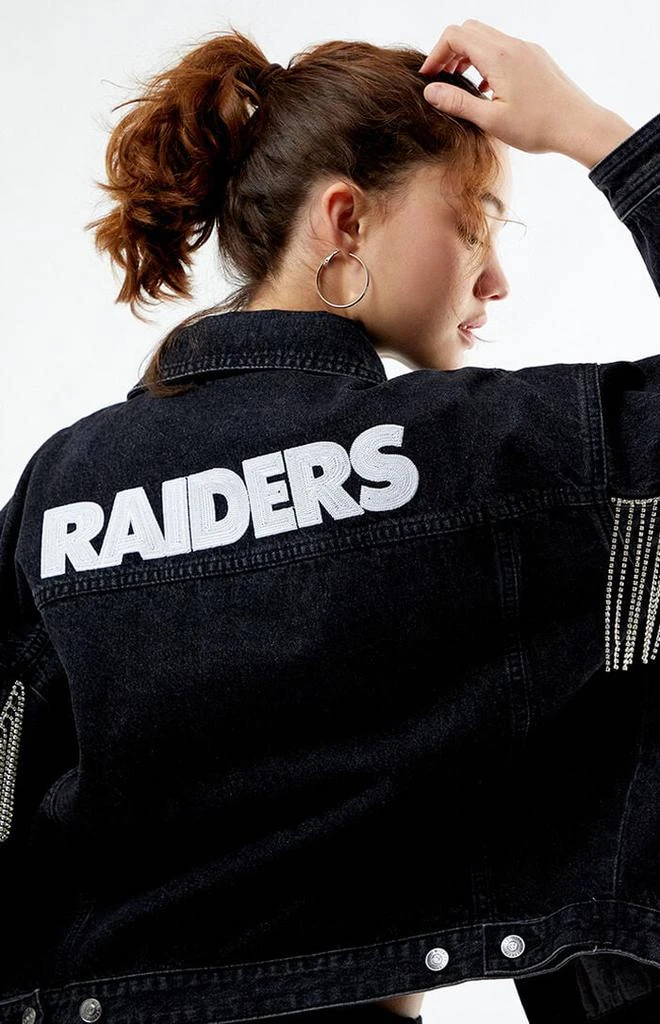 WILD COLLECTIVE NFL Wild Collective x PacSun Las Vegas Raiders Denim Jacket 2