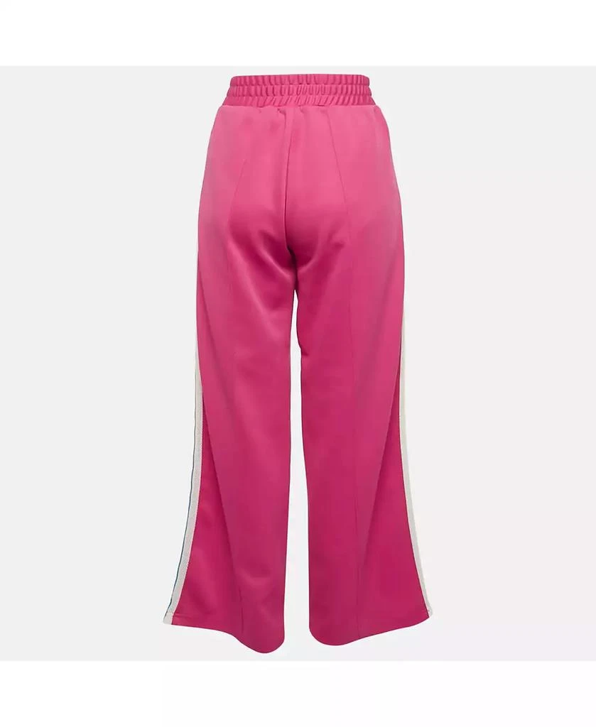 Pre-Owned Off-White Women's Pink Cotton Jersey Side Striped Track Pants 3