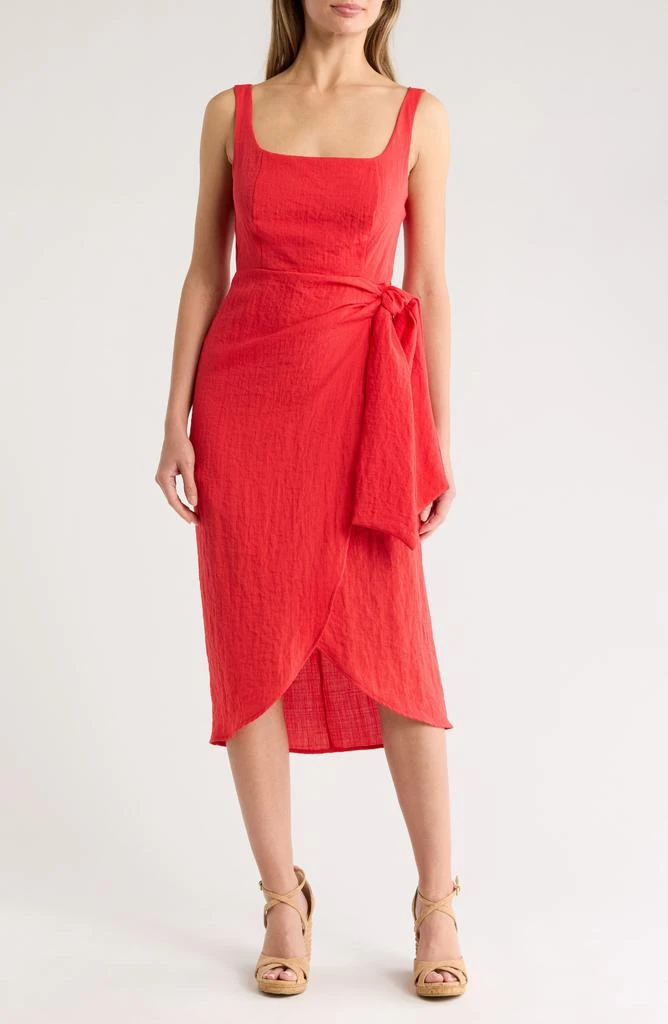 Wrap Skirt Sleeveless Midi Dress  On Sale Now with Up to 79% Off |  Discover Exclusive Deals & Savings at BeyondStyle  Authentic Sam Edelman  clothing|dress|women|female|dresses with Limited-Time Discounts, Free  Shipping,