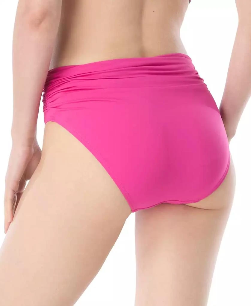 Carmen Marc Valvo Women's Shirred-Waist Bikini Bottoms 2