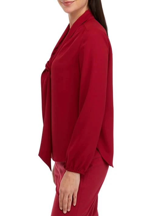 THE LIMITED Limited Womens Tie Neck Top 3