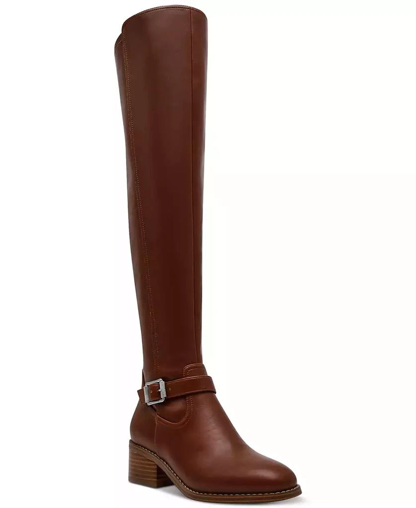 DV Dolce Vita Women's Elyse Over-The-Knee Buckle Block Heel Boot 1