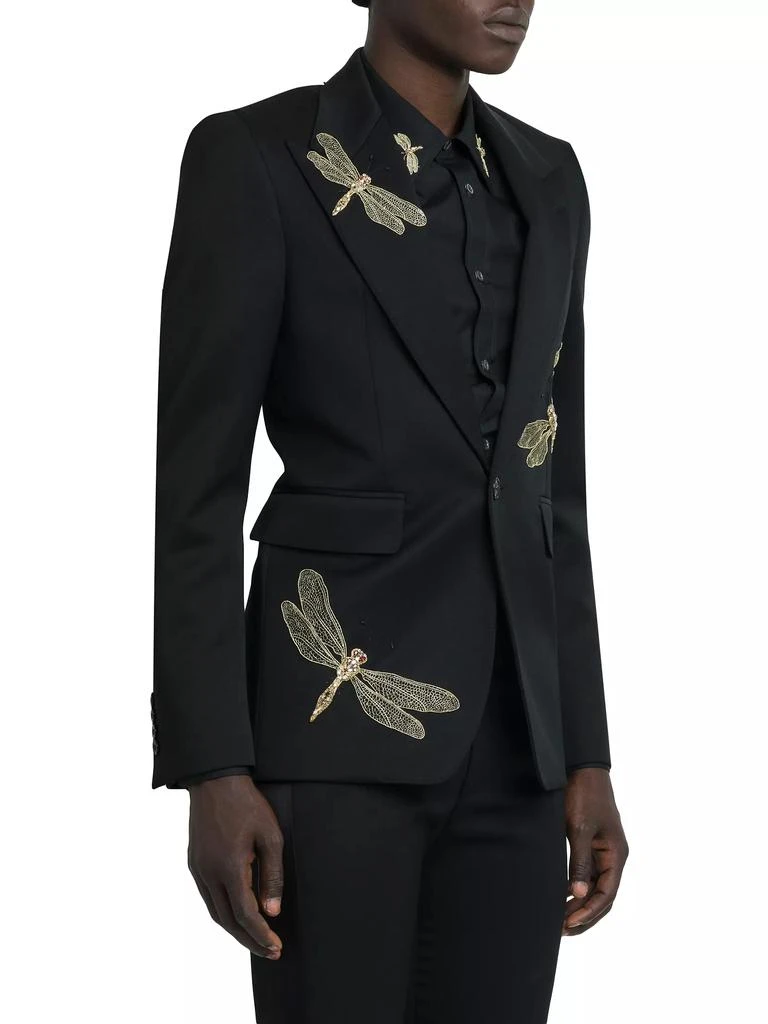Alexander McQueen Dragonfly Embroidered Jacket 4