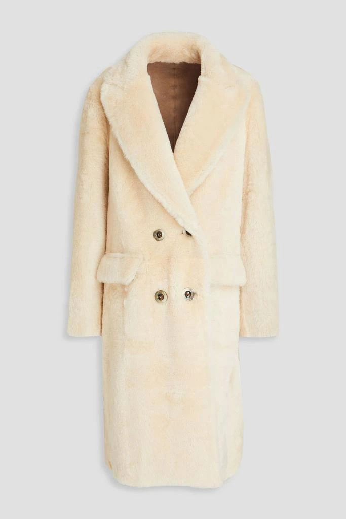 DOM GOOR Double-breasted reversible shearling coat 1
