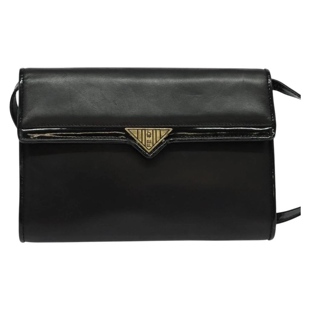 Fendi Envelope Clutch Leather Leather Bag (Pre-Owned)
