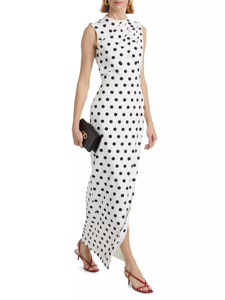 ET OCHS Celeste Polka Dot Crepe Gown 2