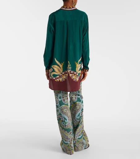 ETRO Printed oversized silk shirt 3