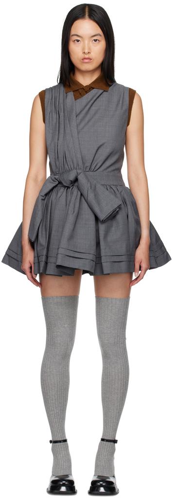 Shushu/Tong Double Bow Sling Mini Dress - Dresses & Skirts