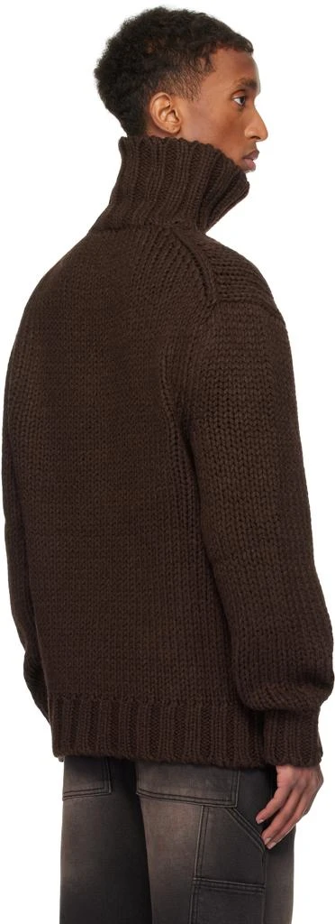 We11done Brown Chunky Turtleneck 3