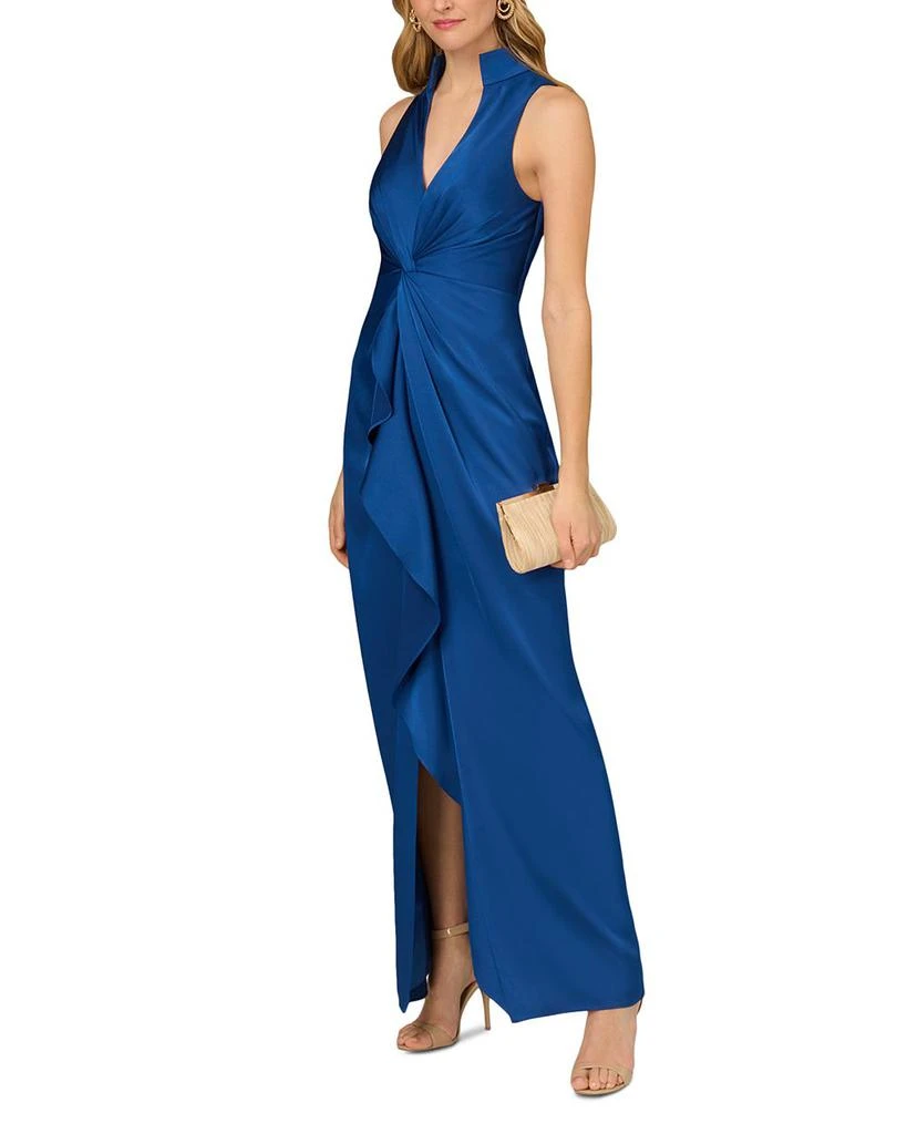 Aidan Mattox Gathered Front Gown 3