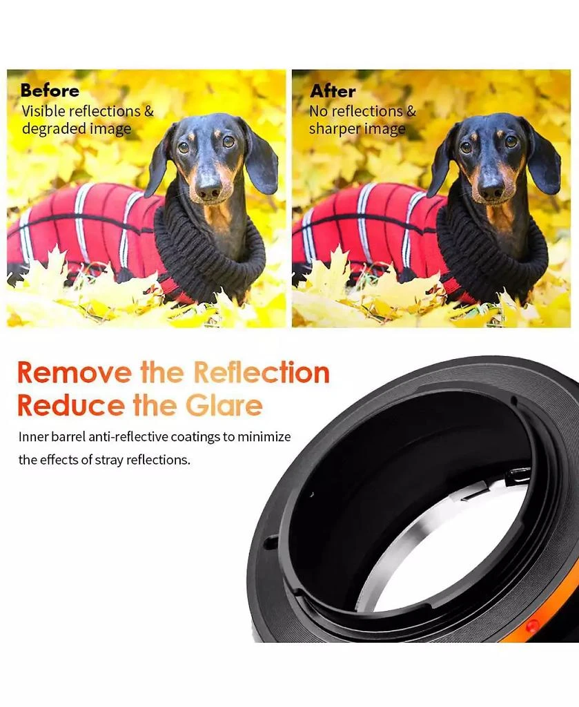 K&F Concept M15115 Minolta MD/MC Lenses to Fujifilm X Lens Adapter Ring 5