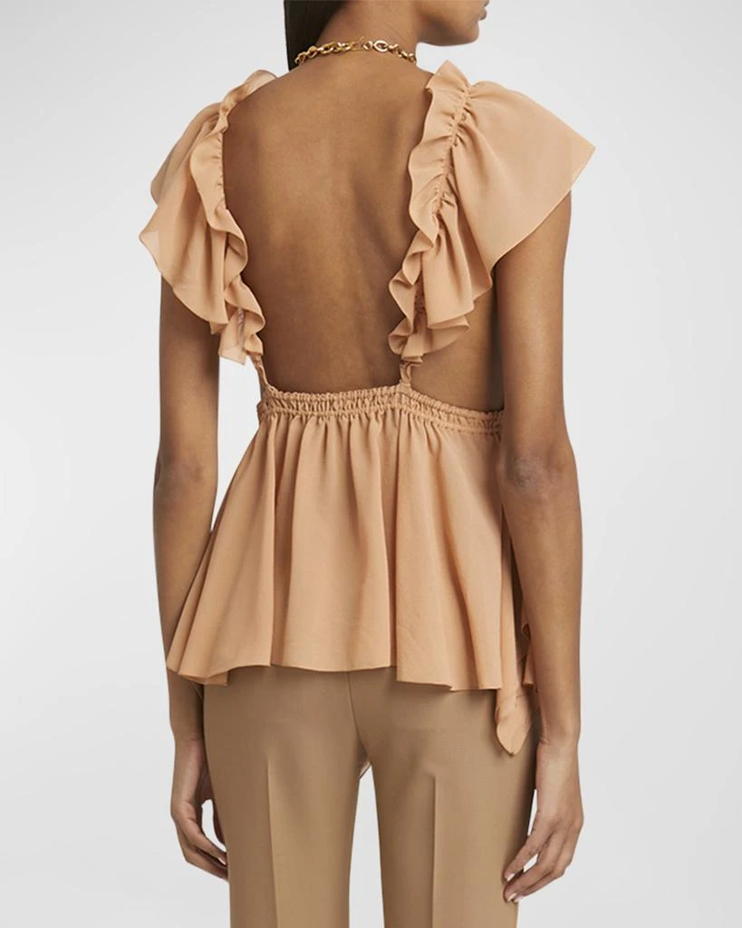 Chloé Ruffle Top with Tie Waist 4