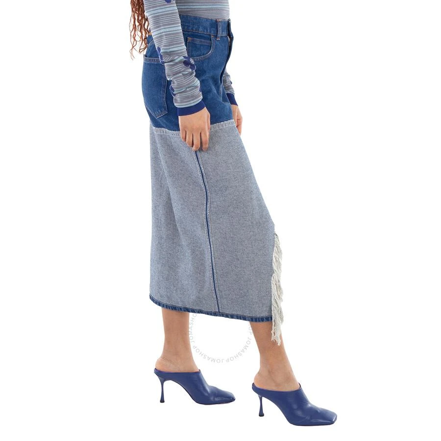 Marni Bleached Coated Denim Midi Skirt 3