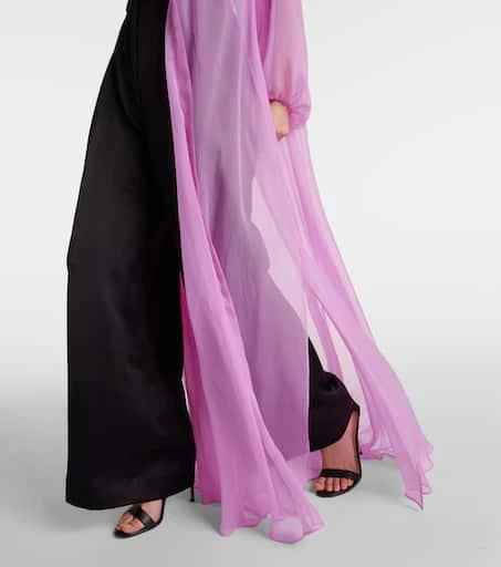 Max Mara Medicea silk chiffon robe 6