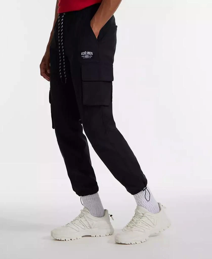 Ecko Unltd Men's Toggle Pouch Cargo Jogger Pants 4