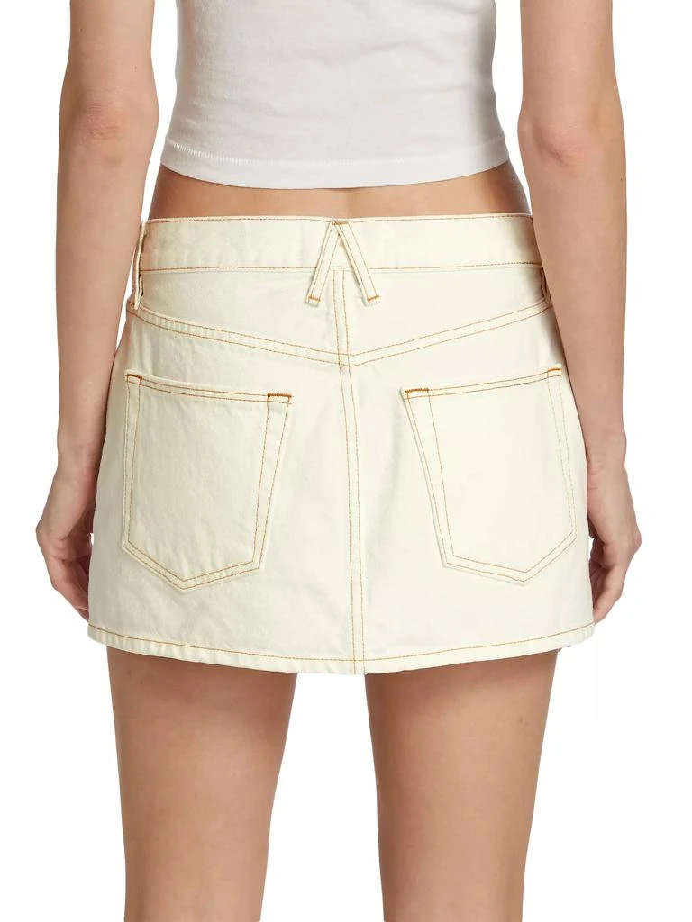 SLVRLAKE Cotton Twill Five-Pocket Miniskirt 5