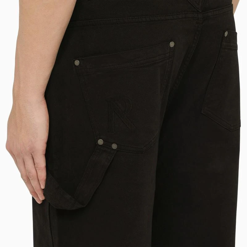 Represent Black stretch cotton trousers 6