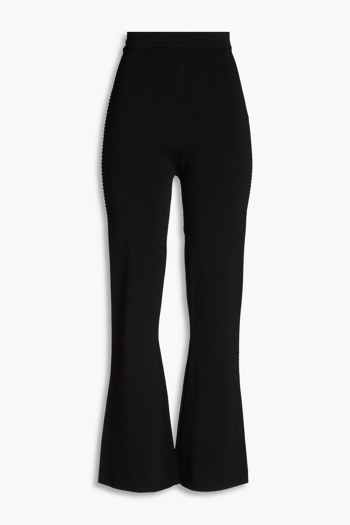Nanushka Striped stretch-knit kick-flare pants