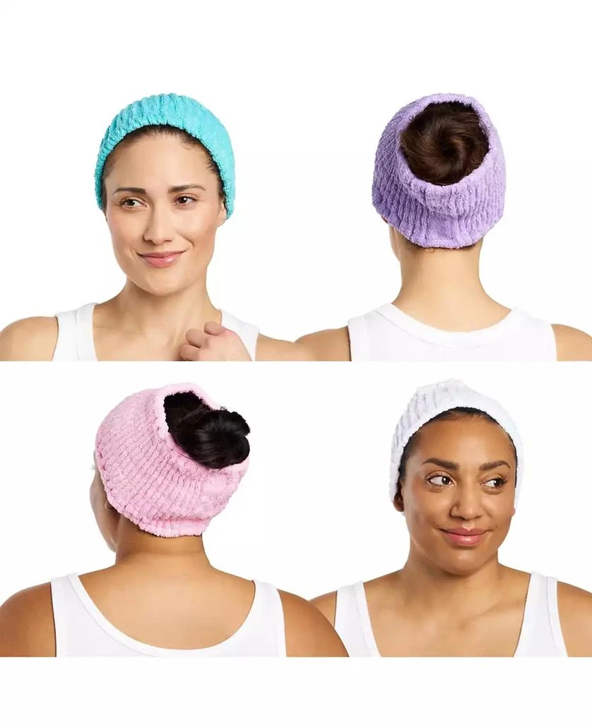 Turbie Twist 4-Pack Cotton Headbands – Extra-Wide, Comfy, All Hair Types, Classics