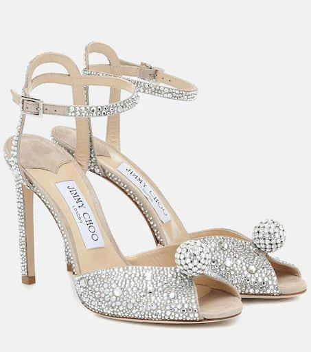 Jimmy Choo Sacora 100 embellished sandals 1