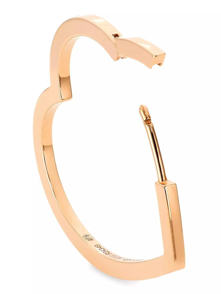 Repossi Antifer 18K Gold Heart Large Single Hoop Earring 3