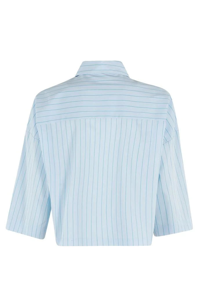 ROBERTO COLLINA Roberto Collina Striped Cropped Shirt 2