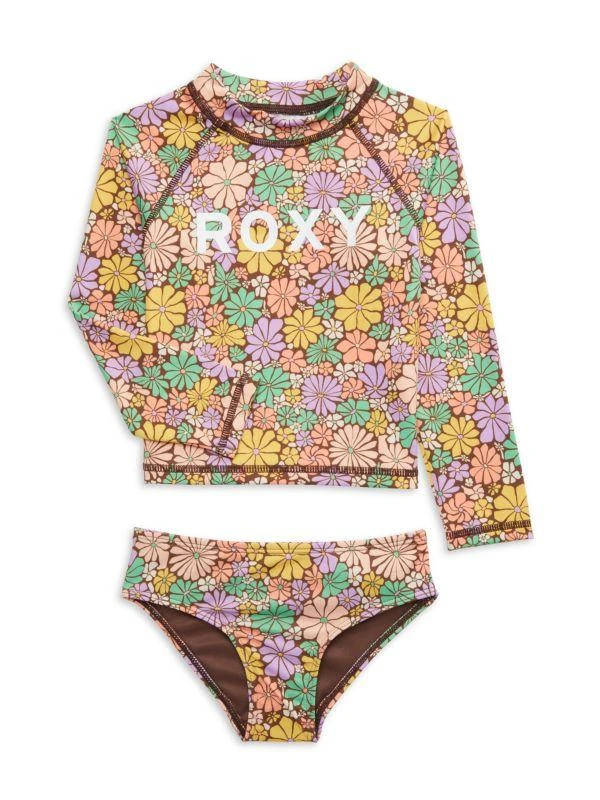 Roxy Baby Girl's & Little Girl's 2-Piece Floral Swim Set 1