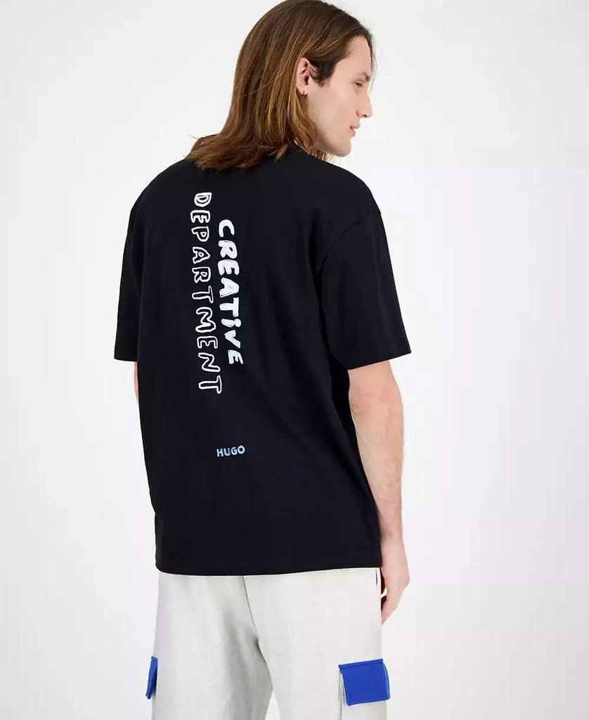Hugo Boss Men's Creative Department Relaxed Fit Short Sleeve Crewneck Logo Graphic T-Shirt 4