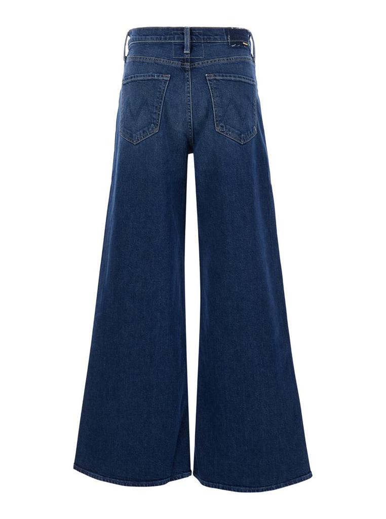 MOTHER Blue Five-Pocket Wide Jeans In Denim Woman