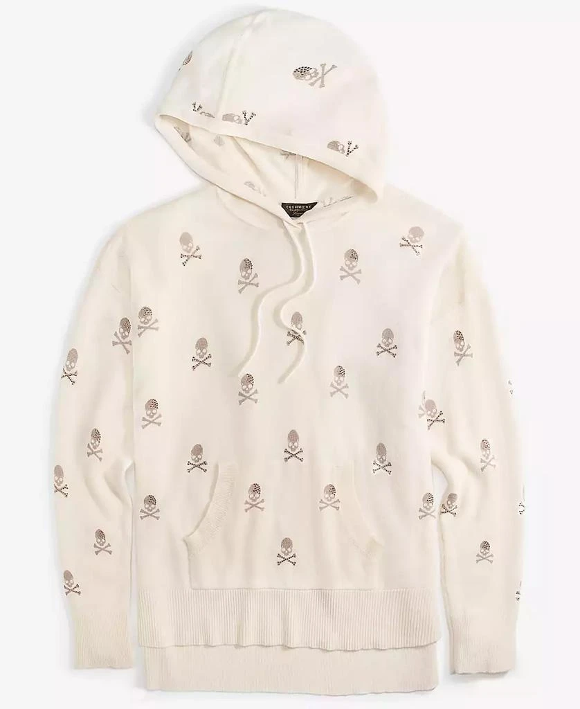 Charter Club Women's Embellished Long-Sleeve Hooded 100% Cashmere Sweater, Created for Macy's 3