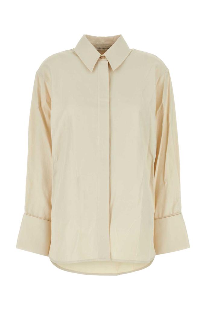 CAMILLA AND MARC Sand Cotton And Polyester Cipher Oversize Shirt
