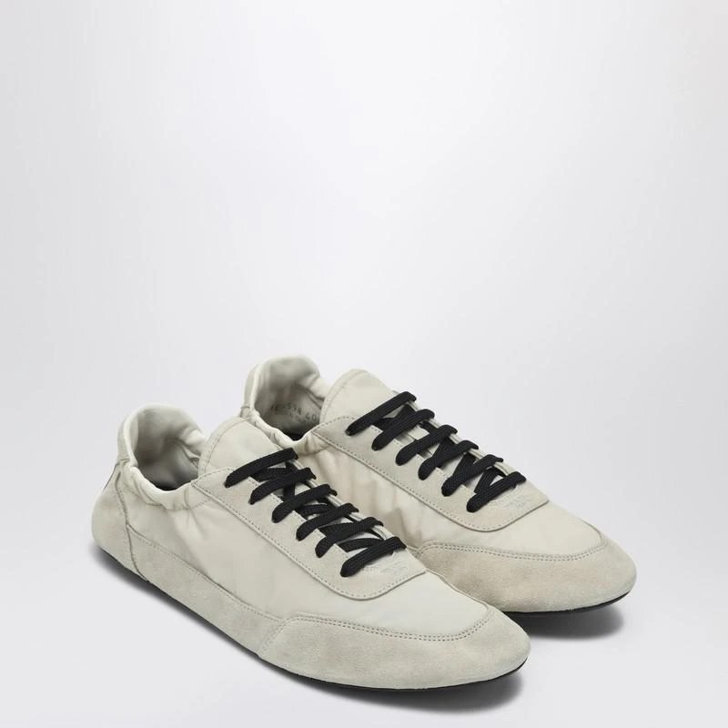 Prada Ivory Re-Nylon and suede Sneaker Collapse 3