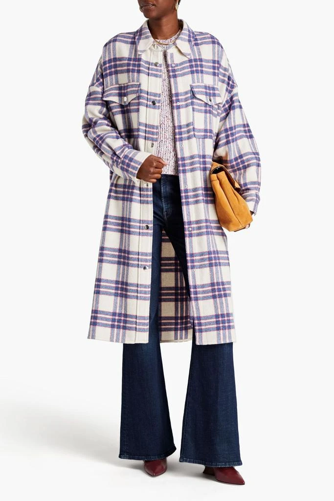 MARANT ÉTOILE Fontizi checked wool-blend tweed coat 2