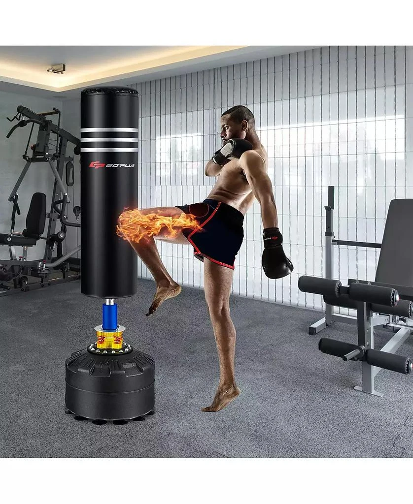 Slickblue 70 Inch Freestanding Punching Boxing Bag with 12 Suction Cup Base 9