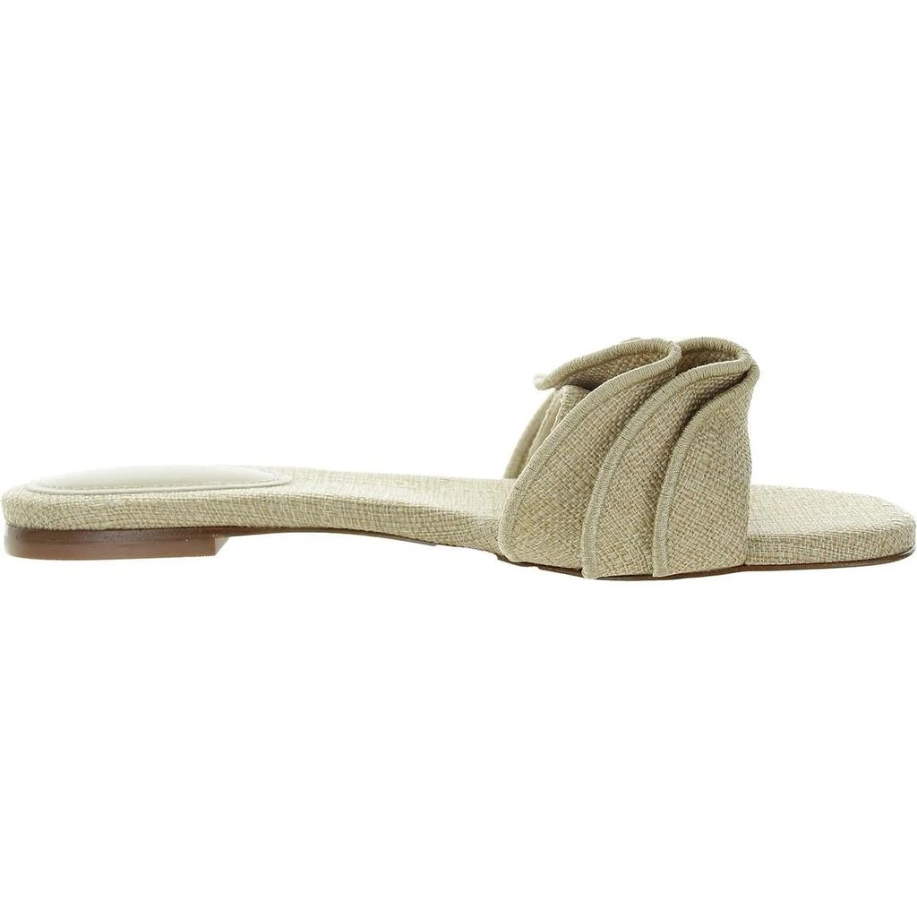 Larroude Ivy Ruffle Womens Ruffled Woven Mule Sandals 2