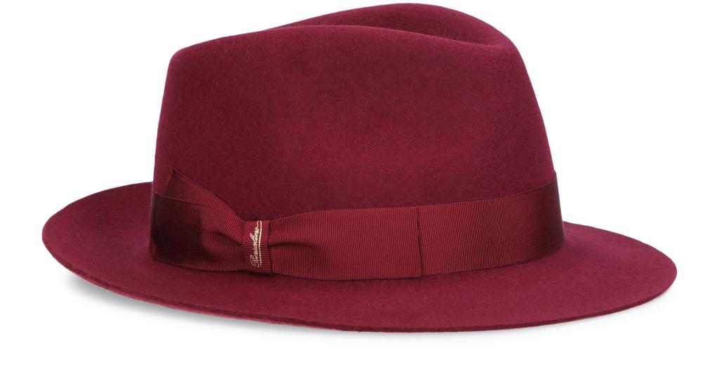 BORSALINO Fedora brushed felt small brim