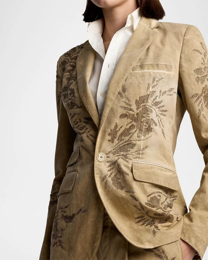 Ralph Lauren Parker Embellished Cotton Chino Jacket 5