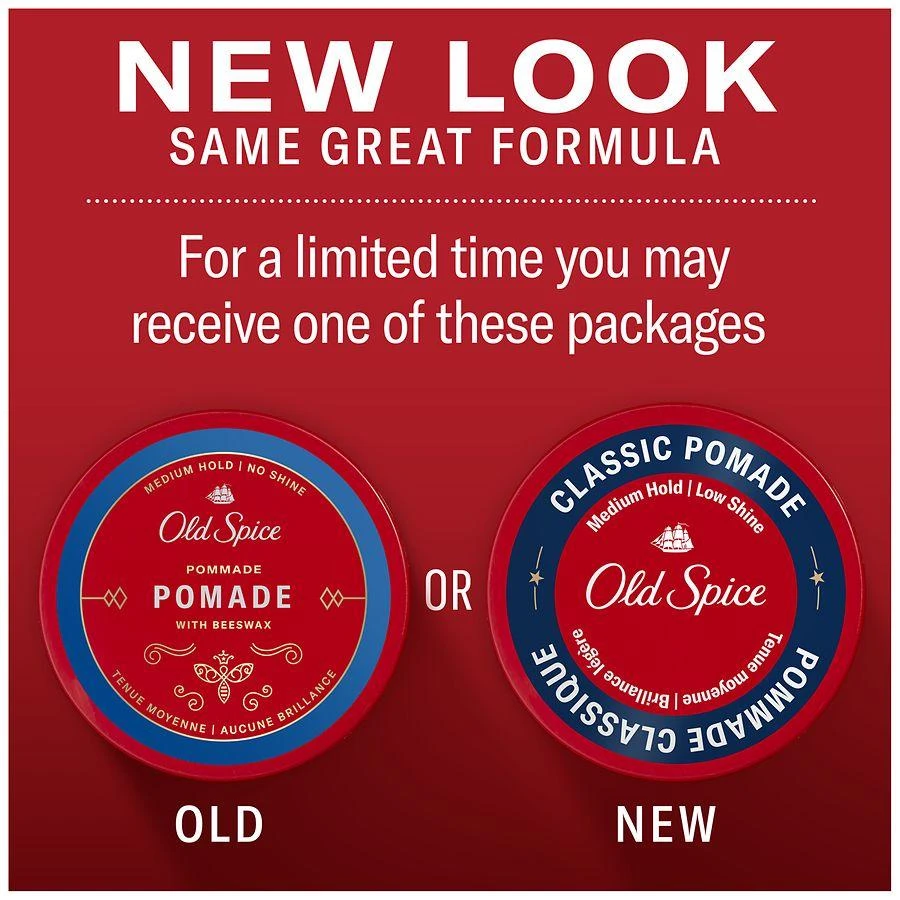 Old Spice Classic Pomade for Men, Medium Hold with Low Shine Coconut & tropical wood notes 3