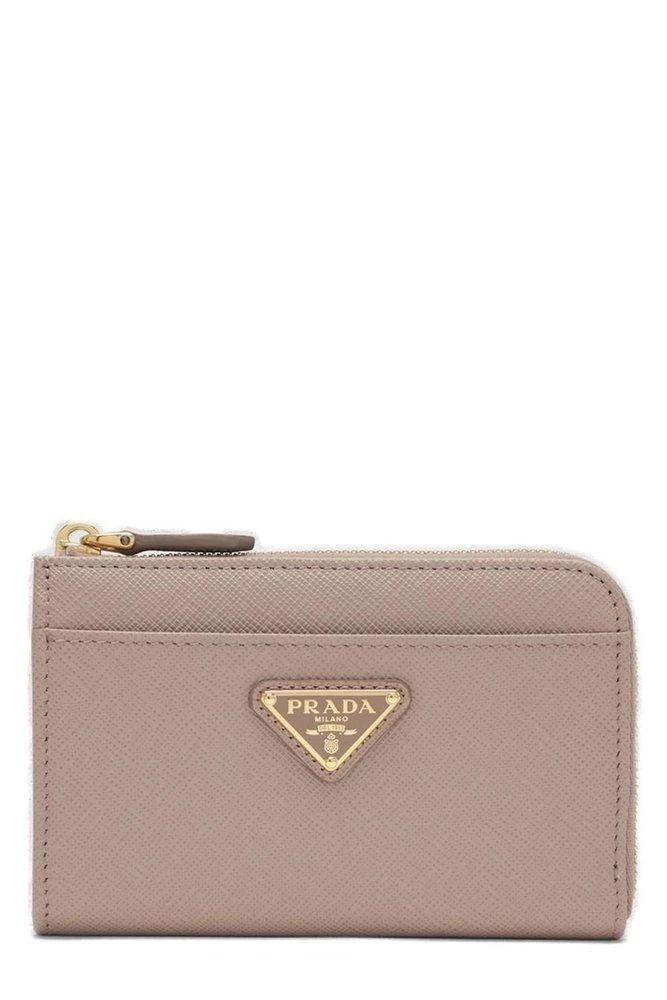 Prada Prada Triangle-Logo Zipped Wallet