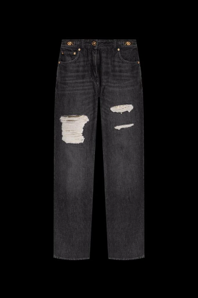Versace Versace Distressed Straight-Leg Jeans 1