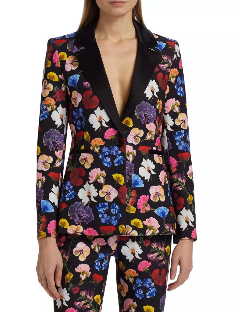 Alice + Olivia Hundley Floral Tailored Blazer 3