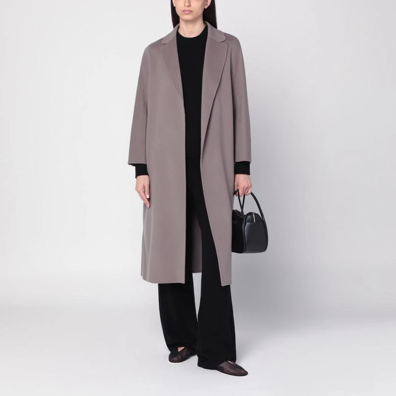 Max Mara Grey midi coat in wool drap 2