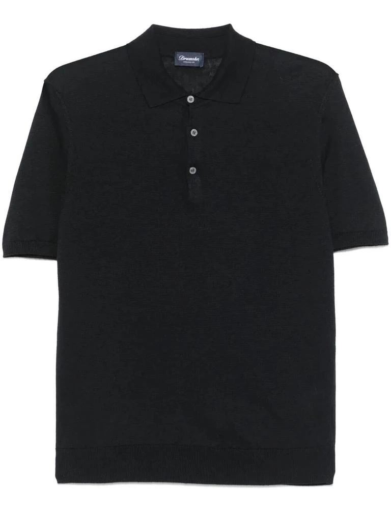 DRUMOHR Drumohr Short Sleeve Polo With Buttons 1