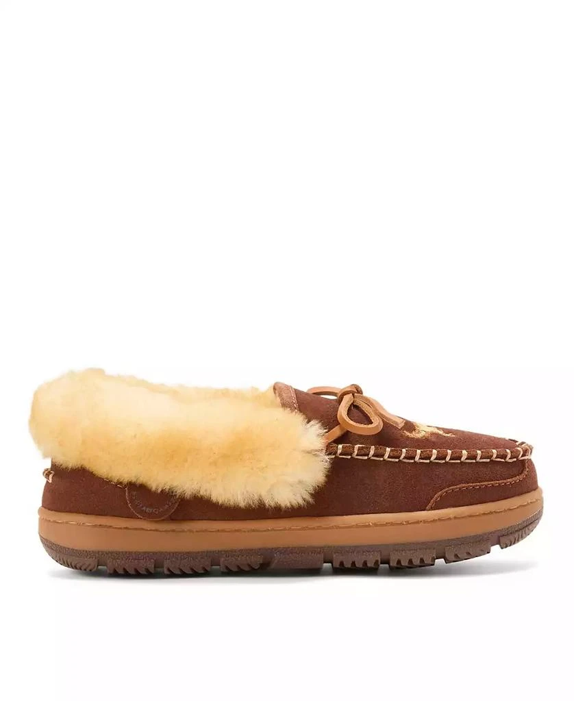Dear Foams Women
s Gladstone Genuine Shearling Moccasin with Stitching 2