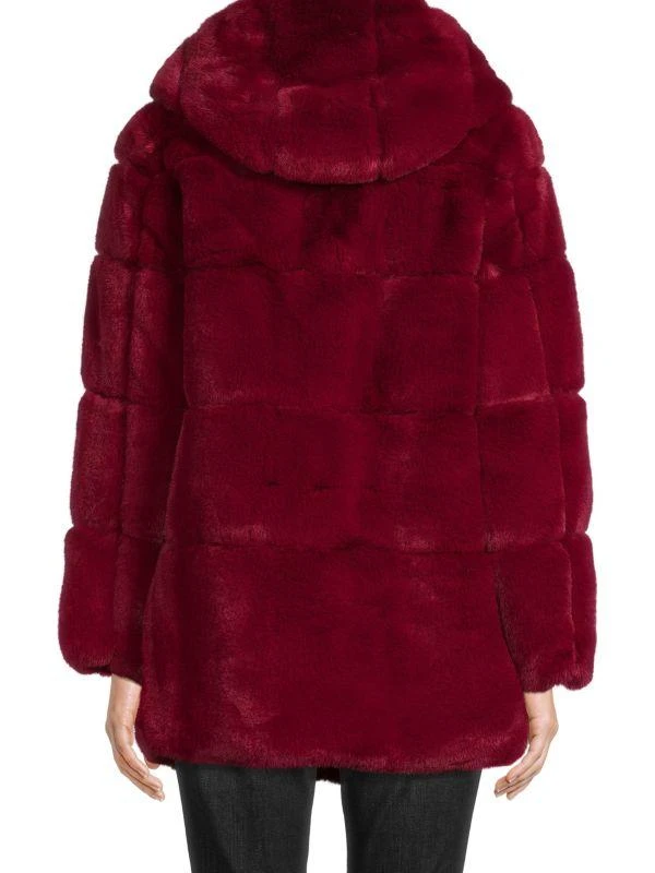 BELLE FARE Hooded Faux Fur Coat 2